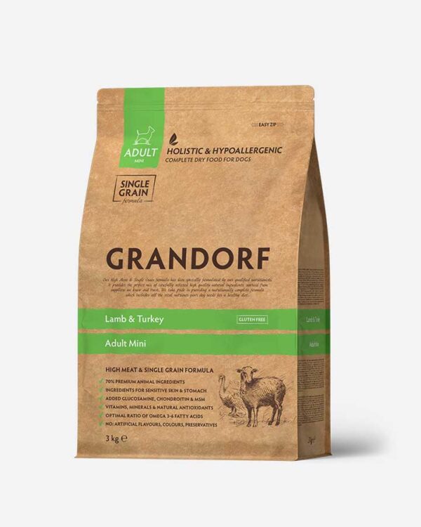 Grandorf Adult Mini - Lam og Kalkun - 3kg