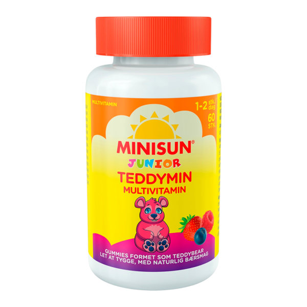 Minisun Junior Teddymin Multivitamin (60 stk)  (Minisun)