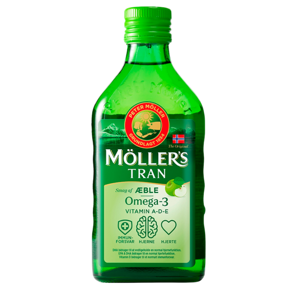 Møllers Tran Æble (250 ml)  (Møllers tran)