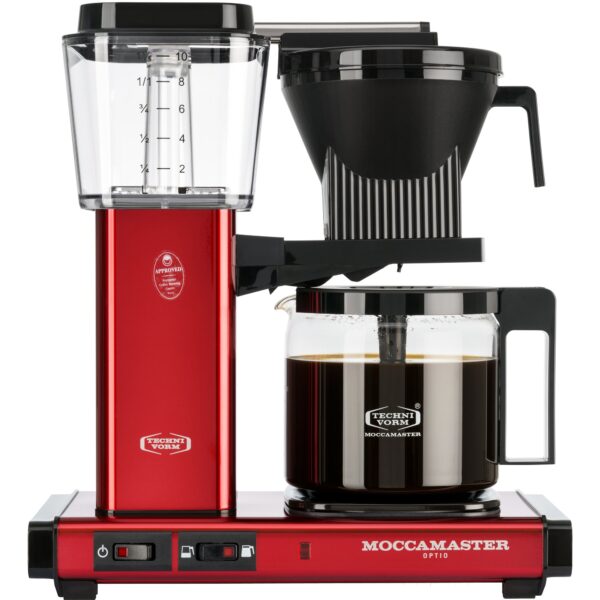 Moccamaster Optio kaffemaskine 1,25 liter, Red Metallic