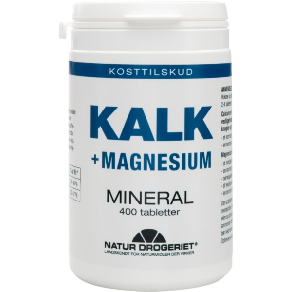 Natur Drogeriet Kalk + Magnesium (400 tabl)  (Natur Drogeriet)