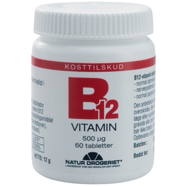 Natur Drogeriet B12 Gold Vitamin 500 ug (60 tabletter)  (Natur Drogeriet)