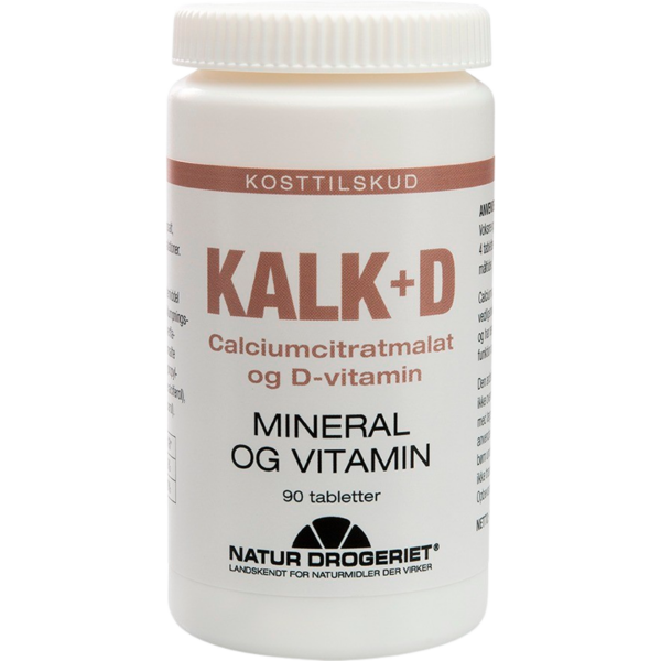 Natur Drogeriet Kalk + D tabletter (90 tabl)  (Natur Drogeriet)