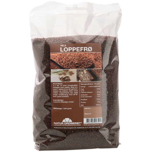 Natur Drogeriet Loppefrø Hele (1000 gr)  (Natur Drogeriet)