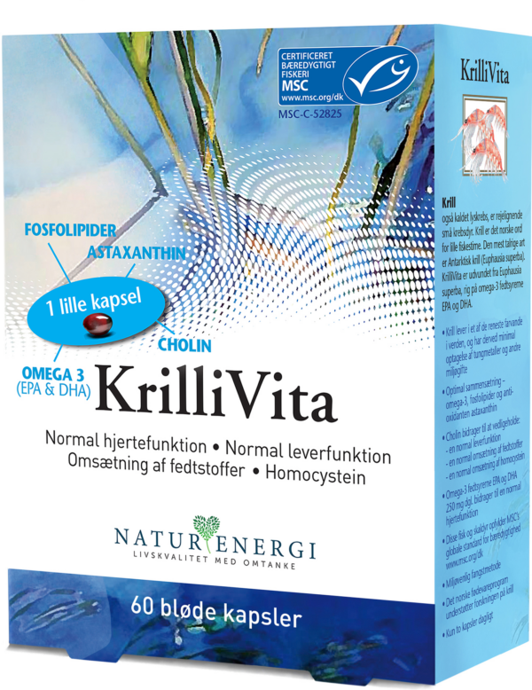 Natur energi Krillivita 60 kapsler.  (Natur Energi)