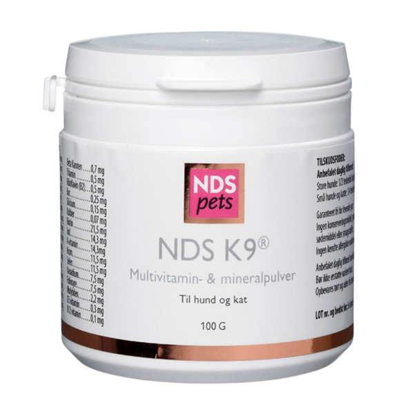 NDS K9 Multivitamin/mineral Hund og Kat 100 gr.  (NDS)