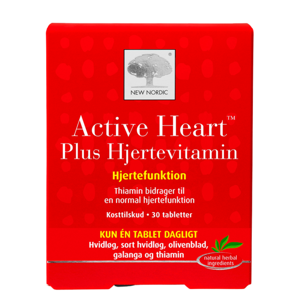 New Nordic Active Heart Plus Hjertevitamin (30 tabl)  (New Nordic_1)