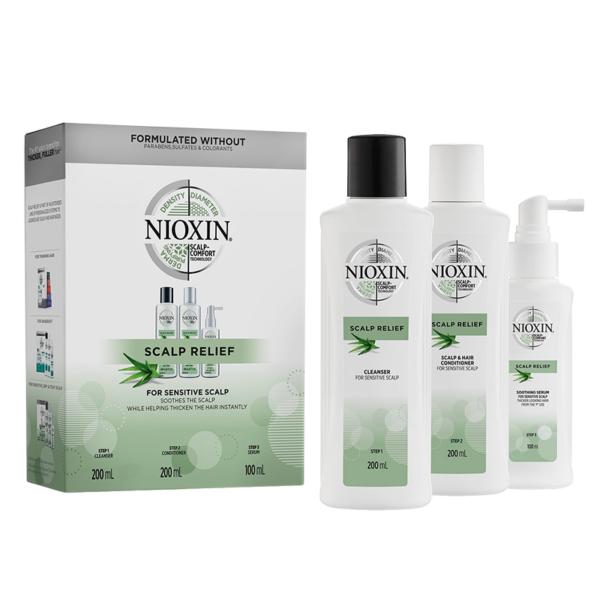 Nioxin Scalp Relief Kit Sensitive Dry & Itchy Scalp (1 sæt)  (Nioxin)