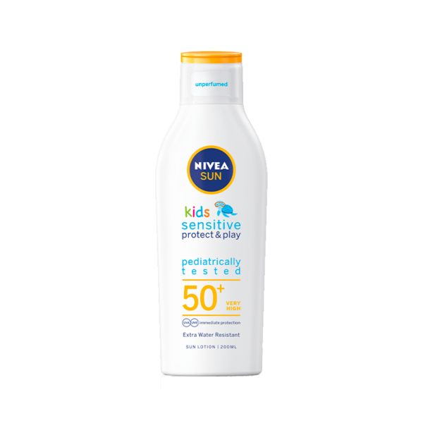 Nivea Kids Sensitive Sun Lotion SPF 50+ (200 ml)  (Nivea)