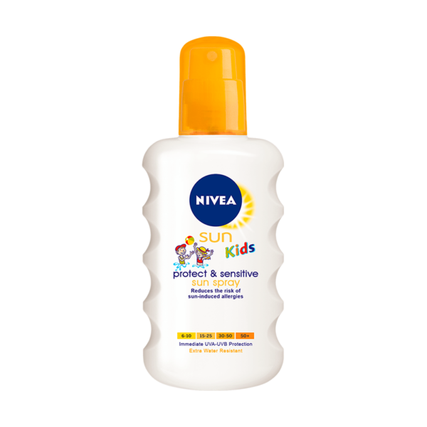 Nivea Kids Sensitive Sun Spray SPF 50+ (200 ml)  (Nivea)