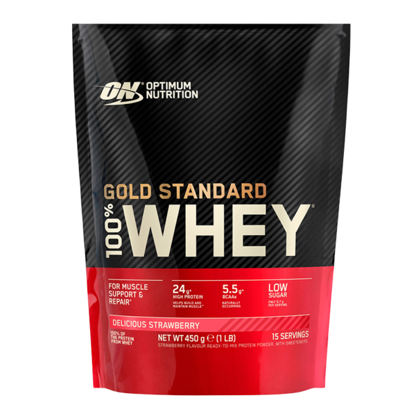 Optimum Nutrition Gold Standard 100% Whey Delicious Strawberry (450 g)  (Optimum Nutrition)