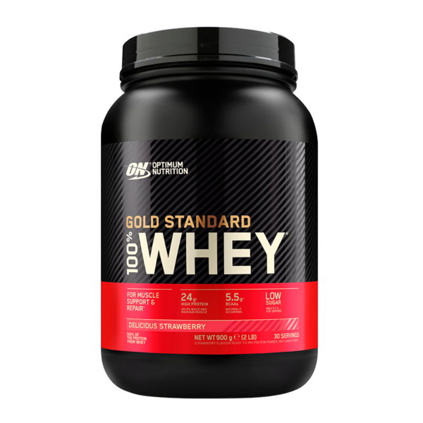 Optimum Nutrition Gold Standard 100% Whey Delicious Strawberry (900 g)  (Optimum Nutrition)