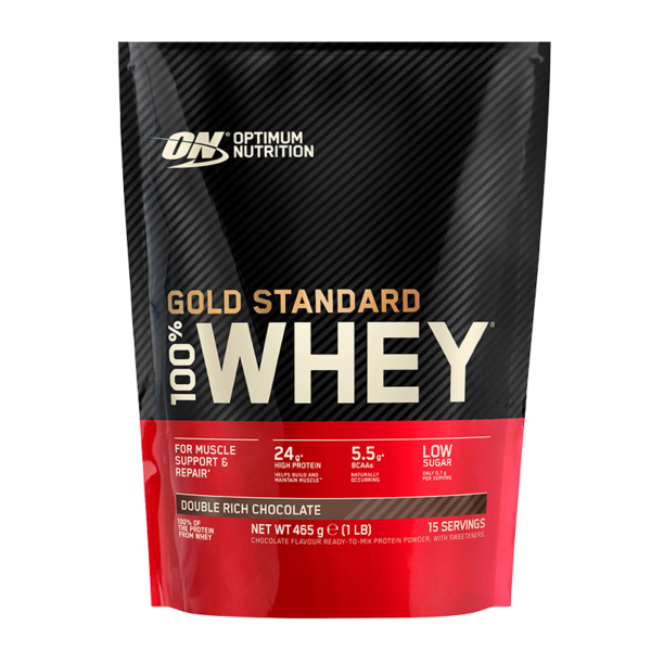 Optimum Nutrition Gold Standard 100% Whey Double Rich Chocolate (465 g)  (Optimum Nutrition)