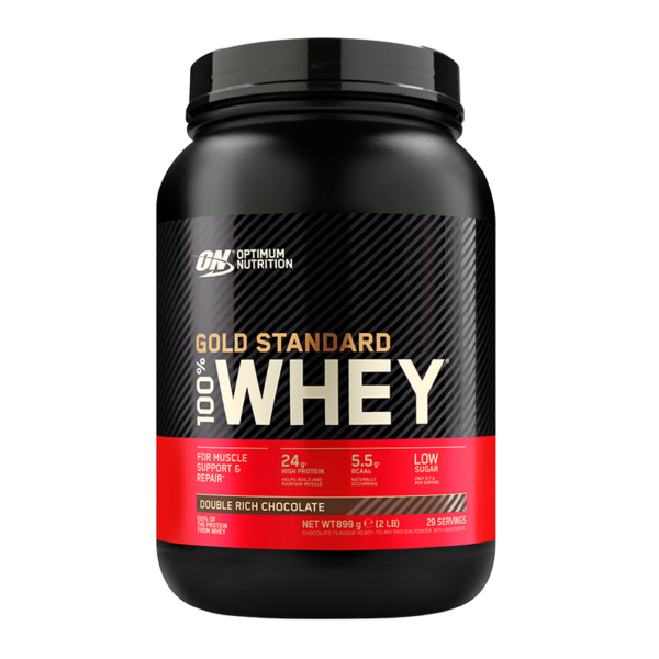 Optimum Nutrition Gold Standard 100% Whey Double Rich Chocolate (899 g)  (Optimum Nutrition)