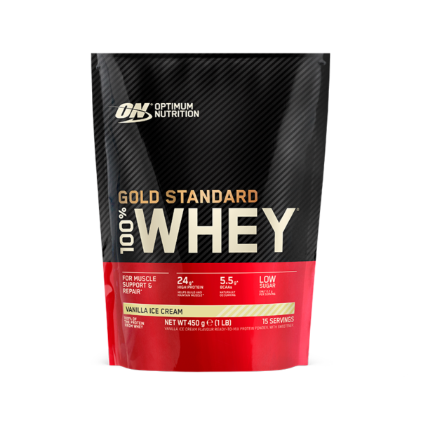 Optimum Nutrition Gold Standard 100% Whey Vanilla Ice Cream (450 g)  (Optimum Nutrition)