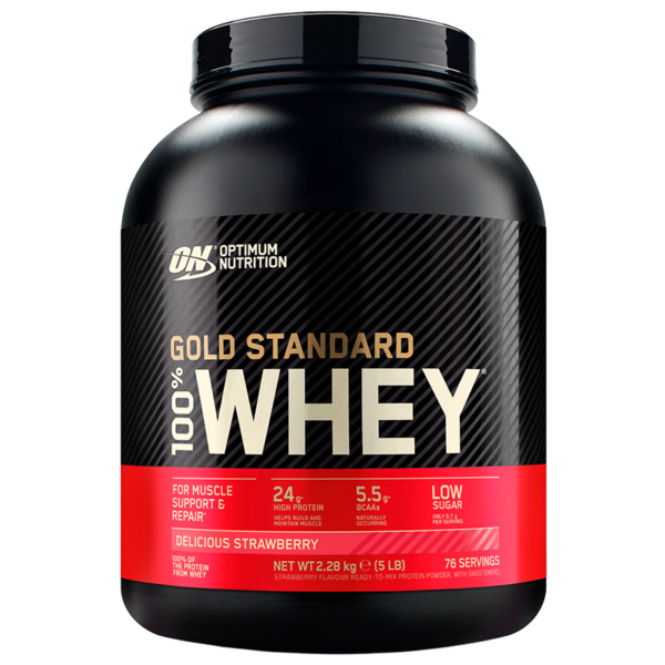 Optimum Nutrition Whey Gold Standard 100% Delicious Strawberry (2280 g)  (Optimum Nutrition)