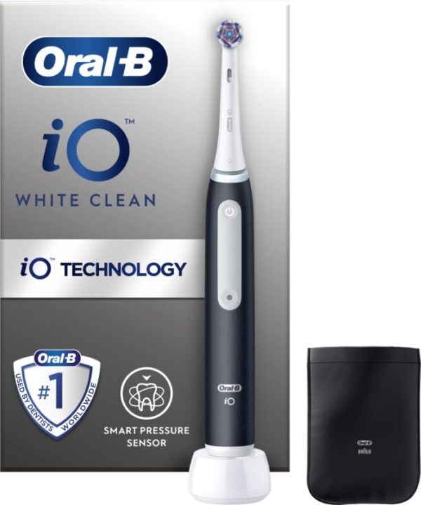 Oral-B iO White Clean elektrisk tandbørste 117753 (sort) Sort