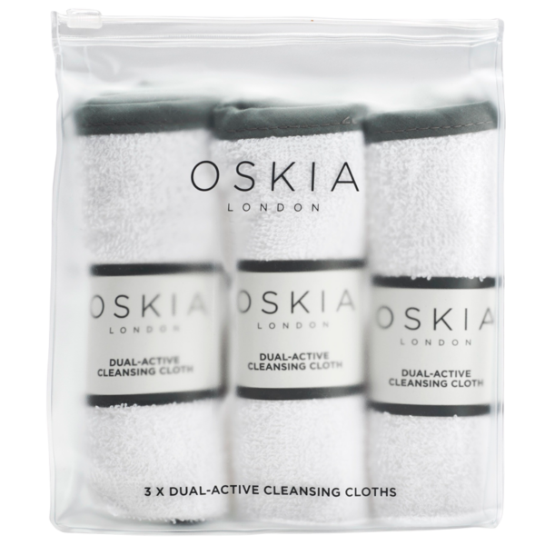 Oskia Dual Active Cleansing Cloths (3 stk)  (Oskia)