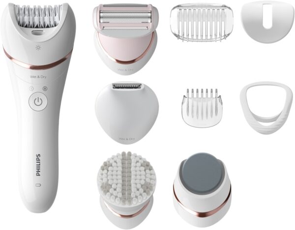 Philips 8000 Series Wet&Dry epilator BRE74010 Hvid