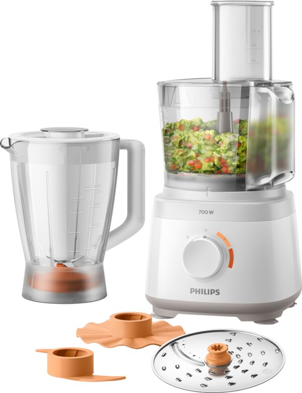 Philips Daily Collection kompakt foodprocessor HR7320/00 Hvid