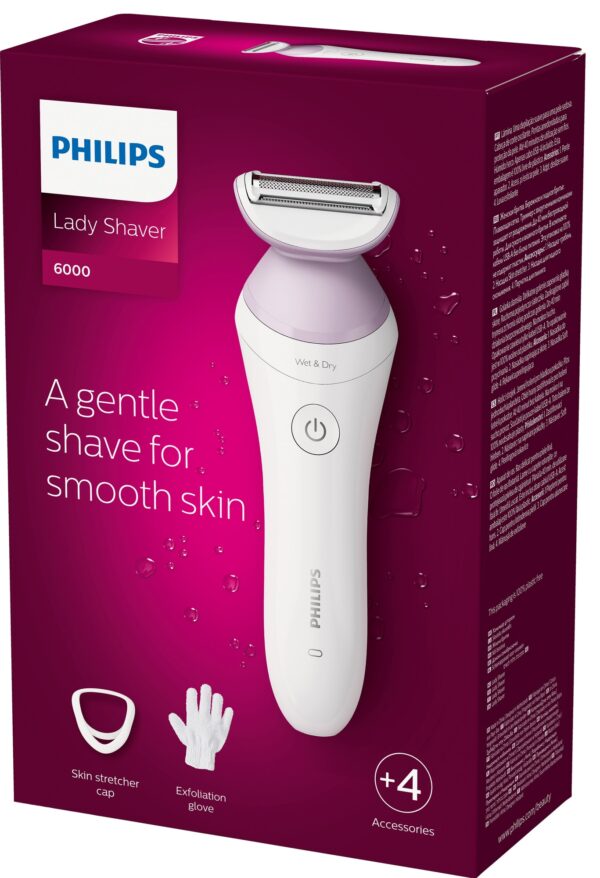 Philips Series 6000 Ladyshaver BRL136 Hvid