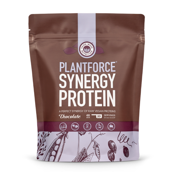 PlantforceProtein chokolade Synergy (400 g)  (Plantforce)