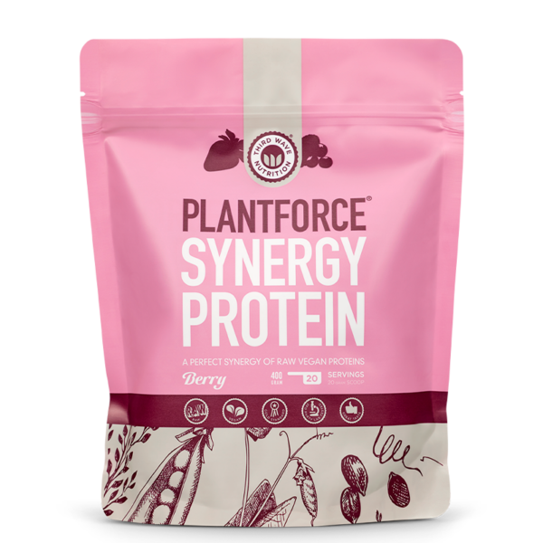 Plantforce Synergy Protein Bær (400 g)  (Plantforce)