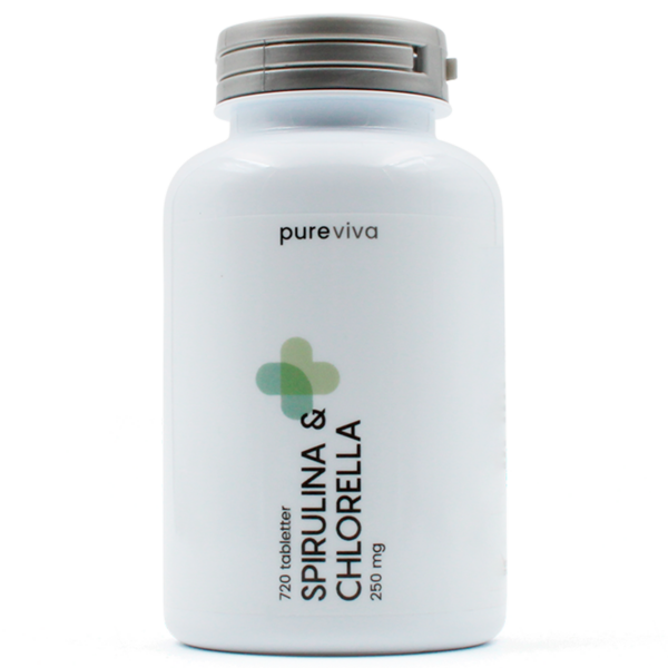 Pureviva Spirulina & Chlorella 250 mg (720 tabl)  (Pureviva)