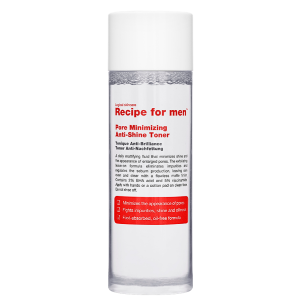 Recipe For Men Pore Minimizing Anti-Shine Toner (100 ml)  (Recipe for men)