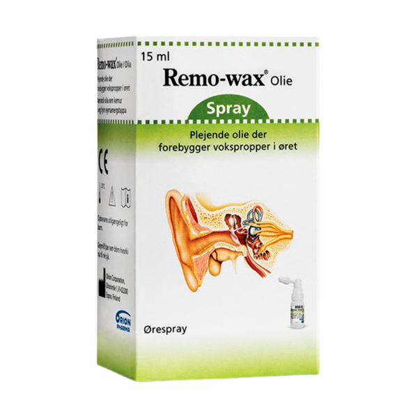 Remo-wax Olie Ørespray (15 ml)  (Remo-wax)