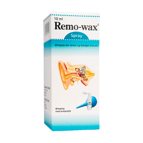 Remo-wax Ørespray Med Øresprøjte (10 ml)  (Remo-wax)