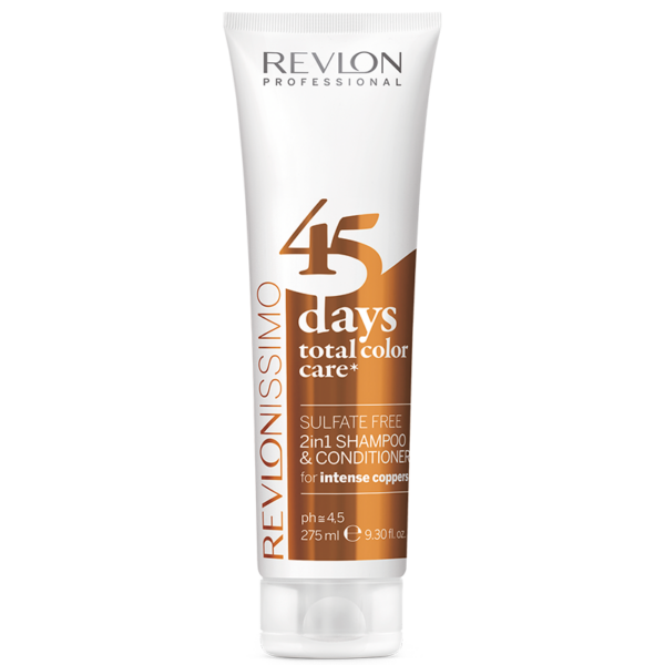 Revlon 45 Days 2in1 Shampoo & Conditioner Copper (275 ml)  (Revlon)