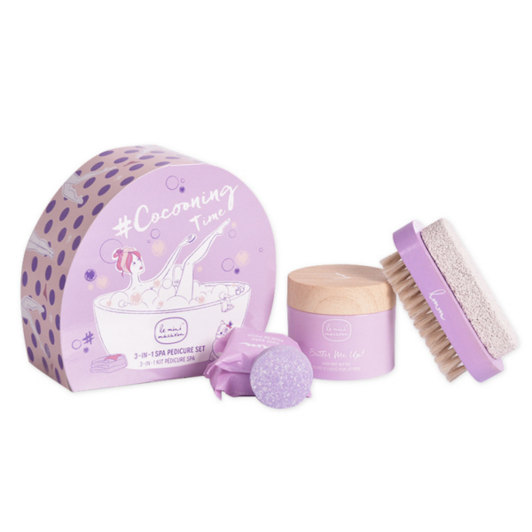 Le Mini Macaron Spa Pedicure Set Cocooning Time  (Le Mini Macaron)