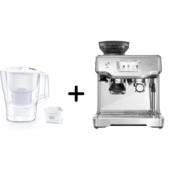 Sage SES880BSS The Barista Touchâ¢ Espressomaskine + Brita Aluna filterkande