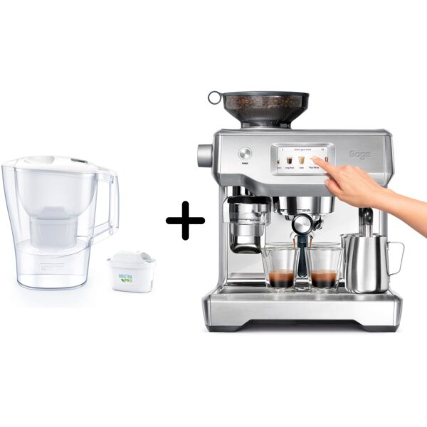 Sage SES990 The Oracle Touch espressomaskine + Brita Aluna filterkande