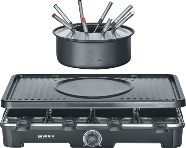 Severin raclette-fondue kombination RG 2347 (sort) Sort