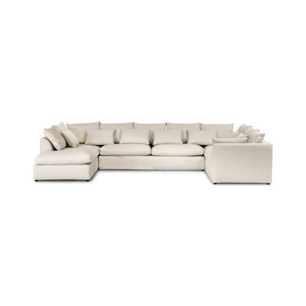 Shabby Chic U-sofa, venstrevendt