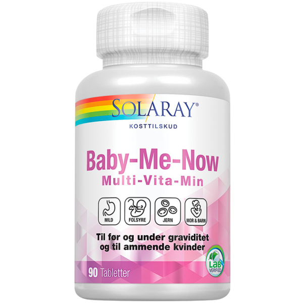 Solaray Baby-Me-Now Multi-Vitamin 90 tabletter.  (Solaray)