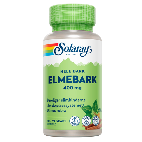 Solaray Elmebark 400 mg (100 kapsler)  (Solaray)