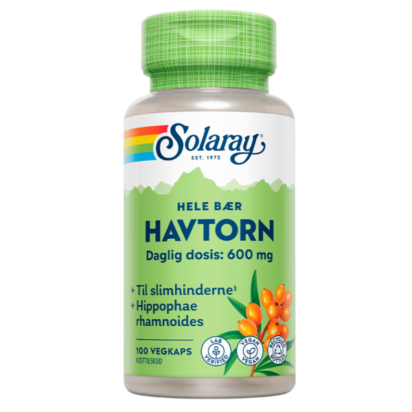 Solaray Havtorn 300 mg (100 kapsler)  (Solaray)