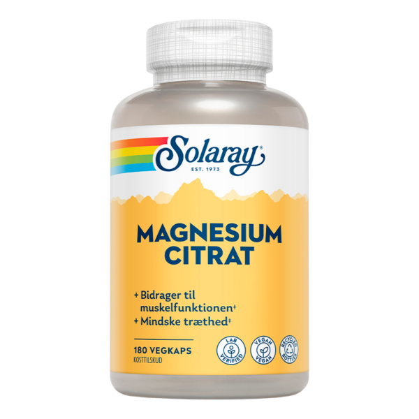 Solaray Magnesium Citrat 250mg (180 kap)  (Solaray)