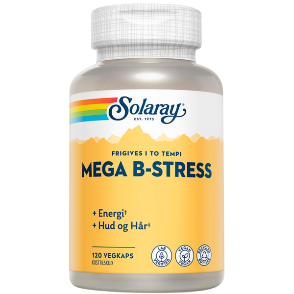 Solaray Mega B-Stress (120 kapsler)  (Solaray)