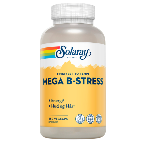 Solaray Mega B-Stress (250 kapsler)  (Solaray)