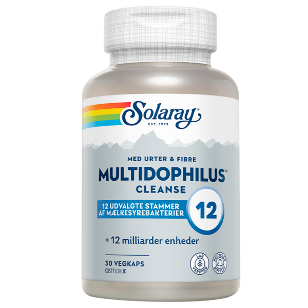 Solaray Multidophilus & Herbs (30 kapsler)  (Solaray)