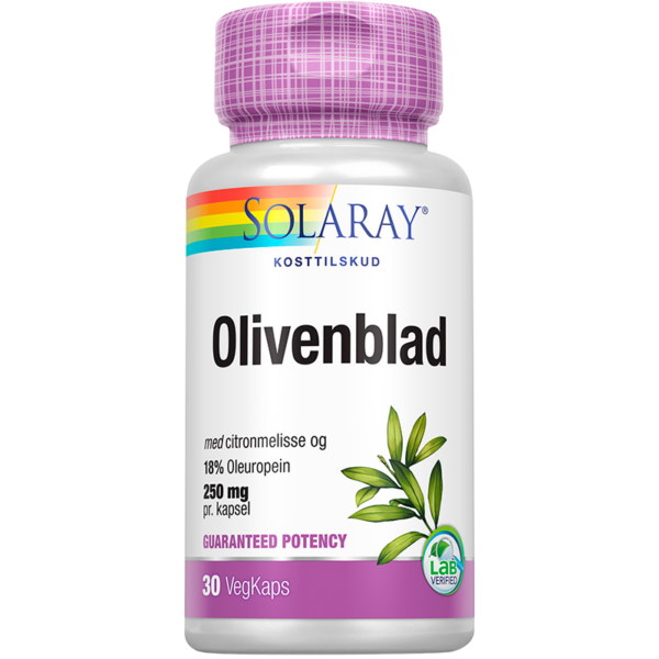 Solaray Olivenblad (30 kap)  (Solaray)