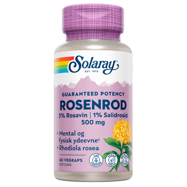 Solaray Rosenrod 500 mg (60 kapsler)  (Solaray)