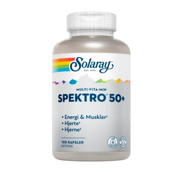 Solaray Spektro 50+ Multi-Vita-Min (100 kaps)  (Solaray)