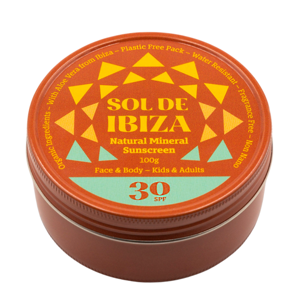 Sol De Ibiza Face & Body Plastic Free Tin SPF30 (100 g)  (Sol De Ibiza)