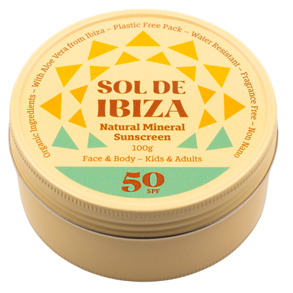 Sol De Ibiza Face & Body Plastic Free Tin SPF50 (100 g)  (Sol De Ibiza)