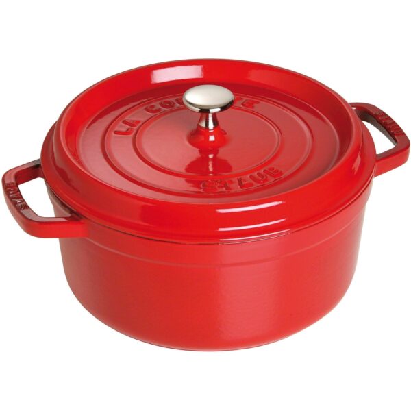 Staub Rund Gryde 26 cm 5,2 liter Rød